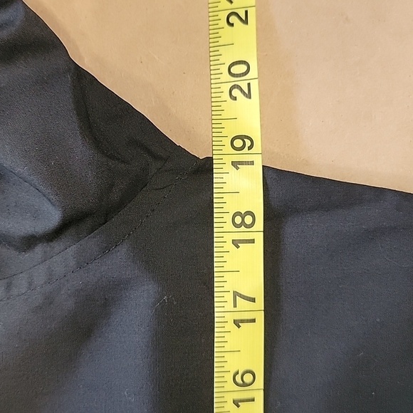 Port Authority Size XS Black Button Down Long Sleeve Blouse, Exc. Used Condition - Picture 7 of 11